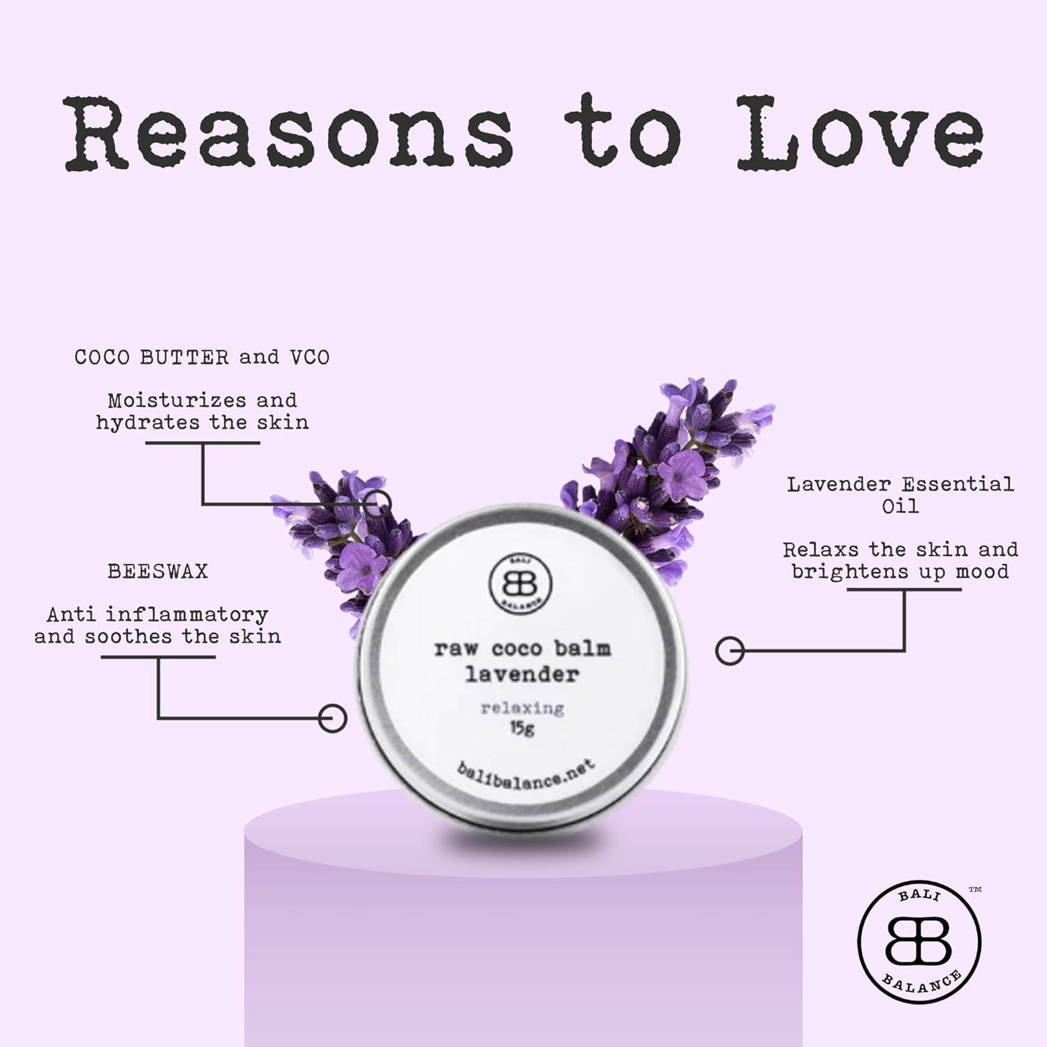 RAW COCO BALM LAVENDER
